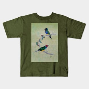 Australian Gouldian Finches Kids T-Shirt